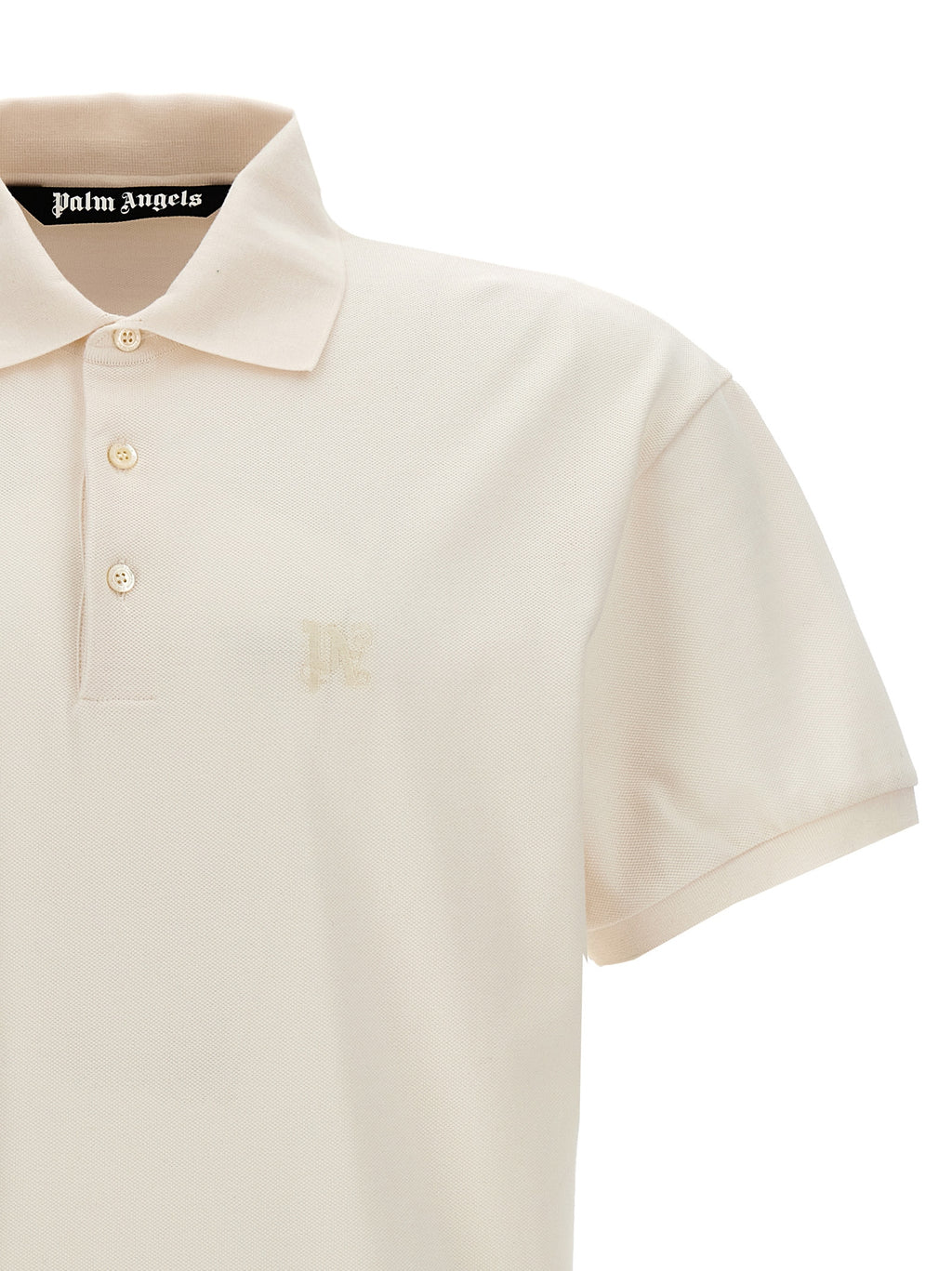 Weißes Poloshirt aus Polyester