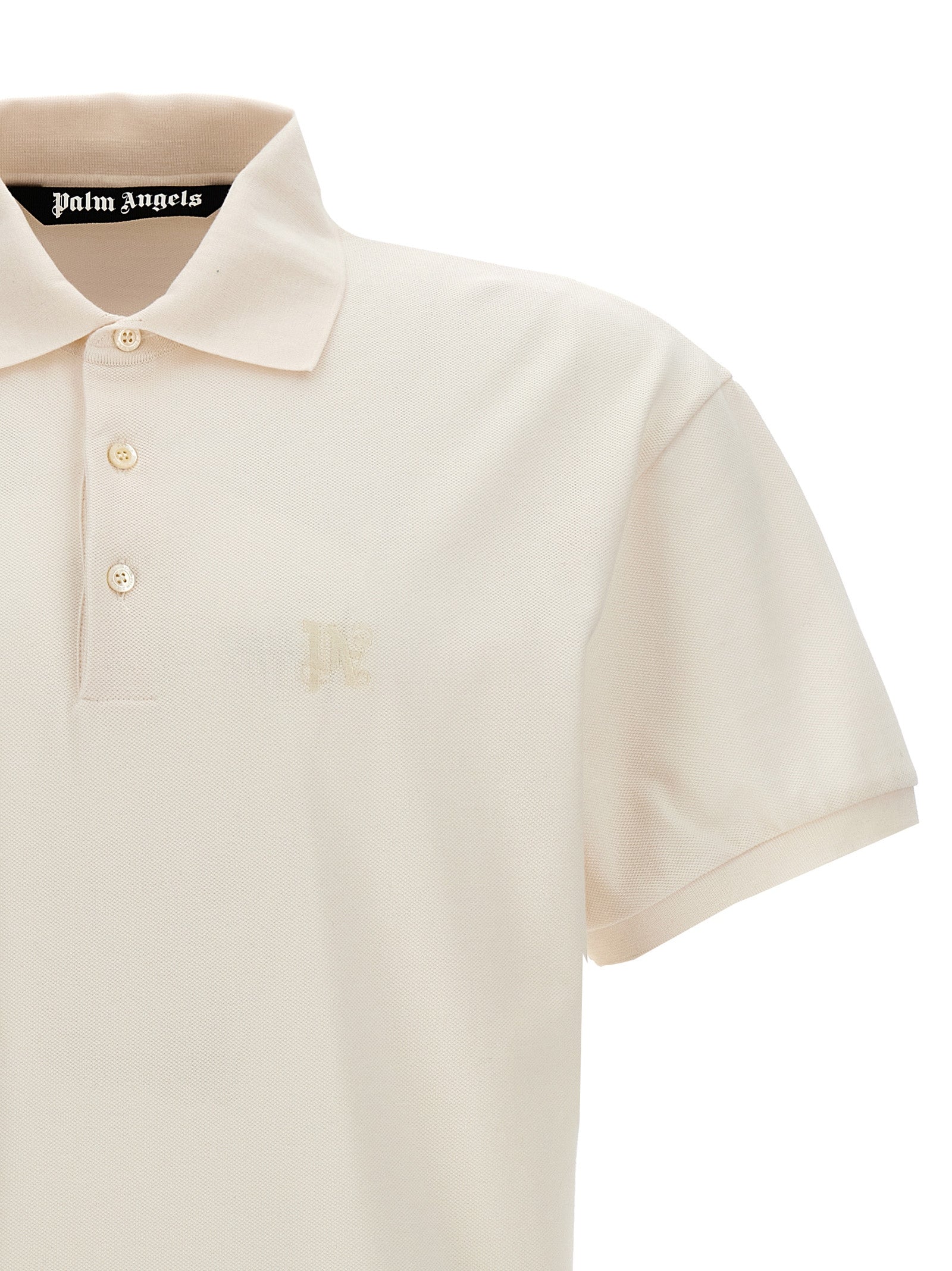 Weißes Poloshirt aus Polyester