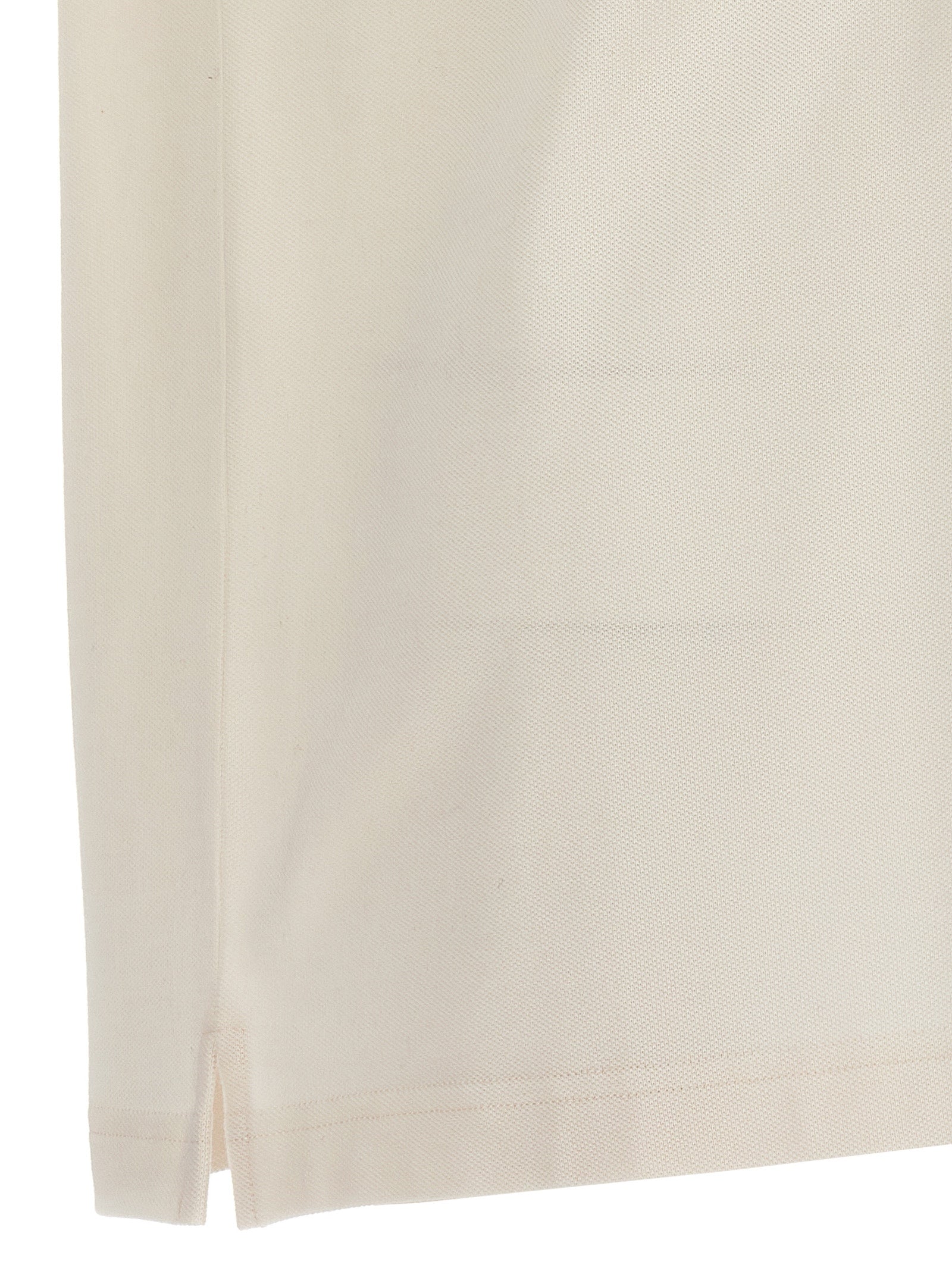 Weißes Poloshirt aus Polyester