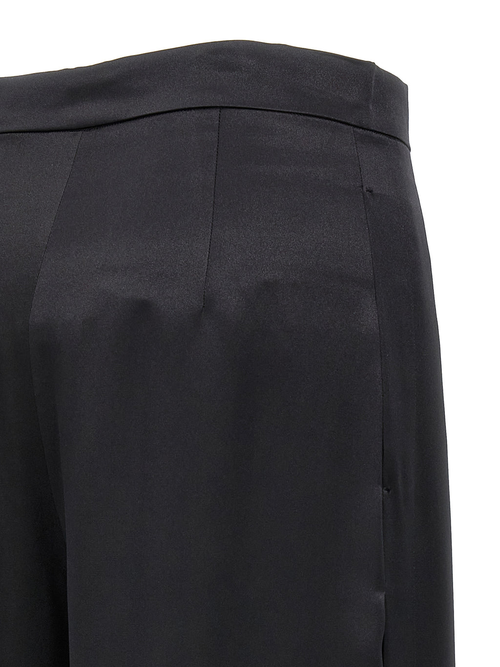 Schwarze Seiden-Freizeithose