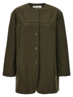 Baumwolljacke in Zweifarbenoptik