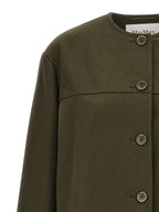 Baumwolljacke in Zweifarbenoptik