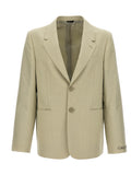 Mantel aus reiner Schurwolle in Beige