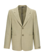 Mantel aus reiner Schurwolle in Beige