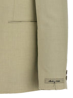 Mantel aus reiner Schurwolle in Beige