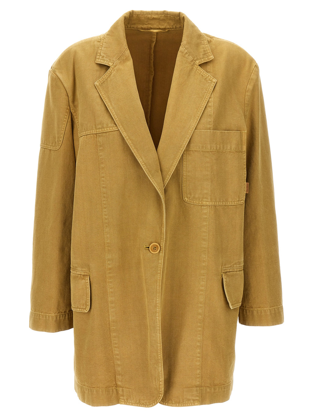 Beige Baumwollblazer