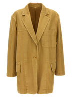 Beige Baumwollblazer