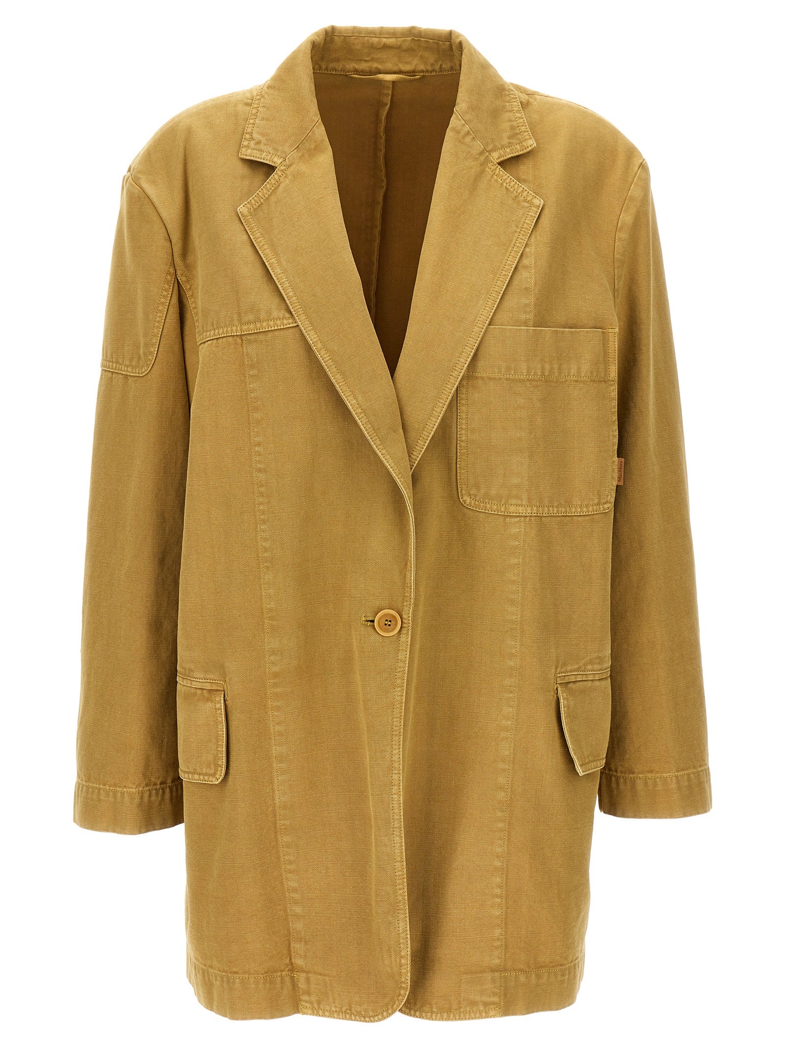 Beige Baumwollblazer