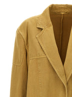 Beige Baumwollblazer