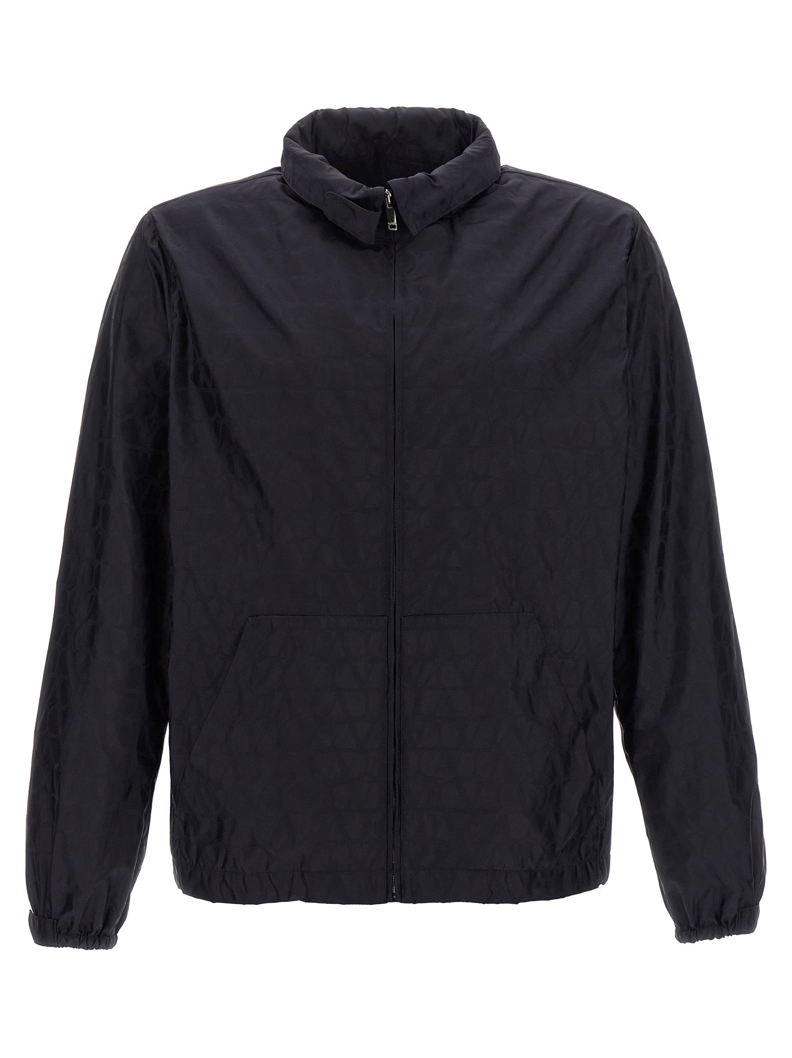 Blaue Shell-Jacke aus Polyamid