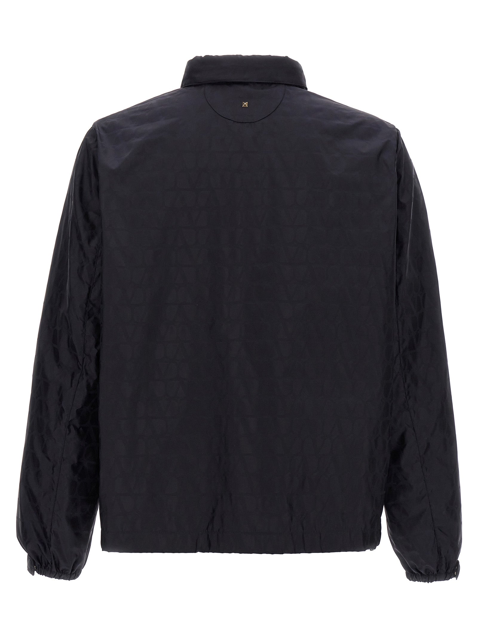 Blaue Shell-Jacke aus Polyamid
