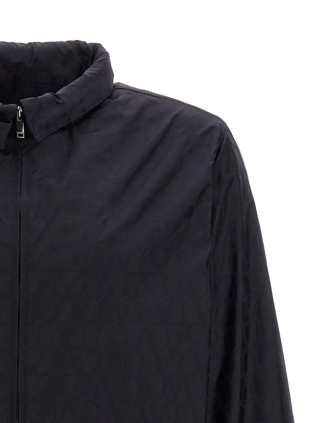 Blaue Shell-Jacke aus Polyamid