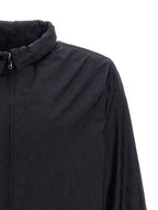 Blaue Shell-Jacke aus Polyamid