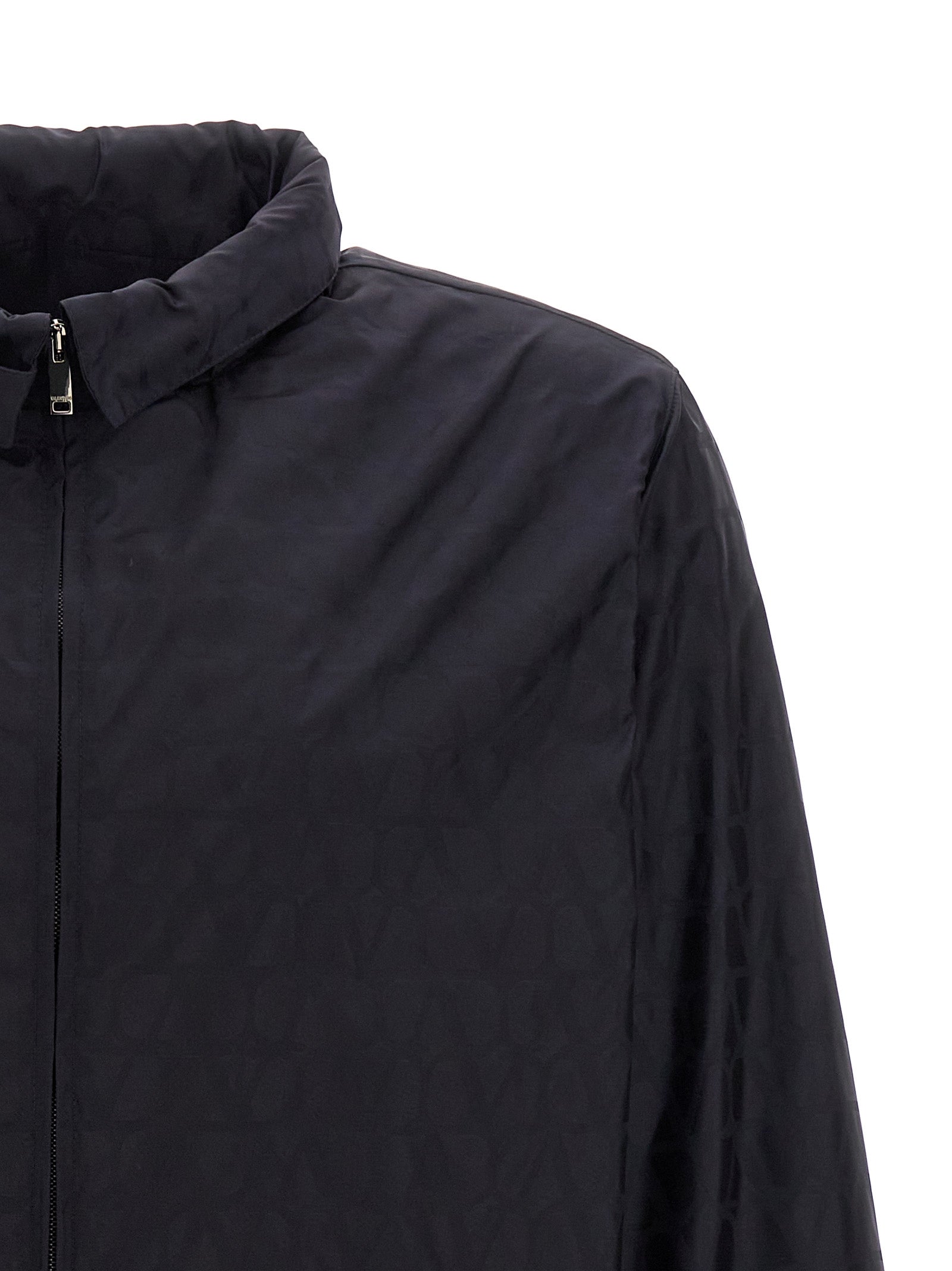 Blaue Shell-Jacke aus Polyamid