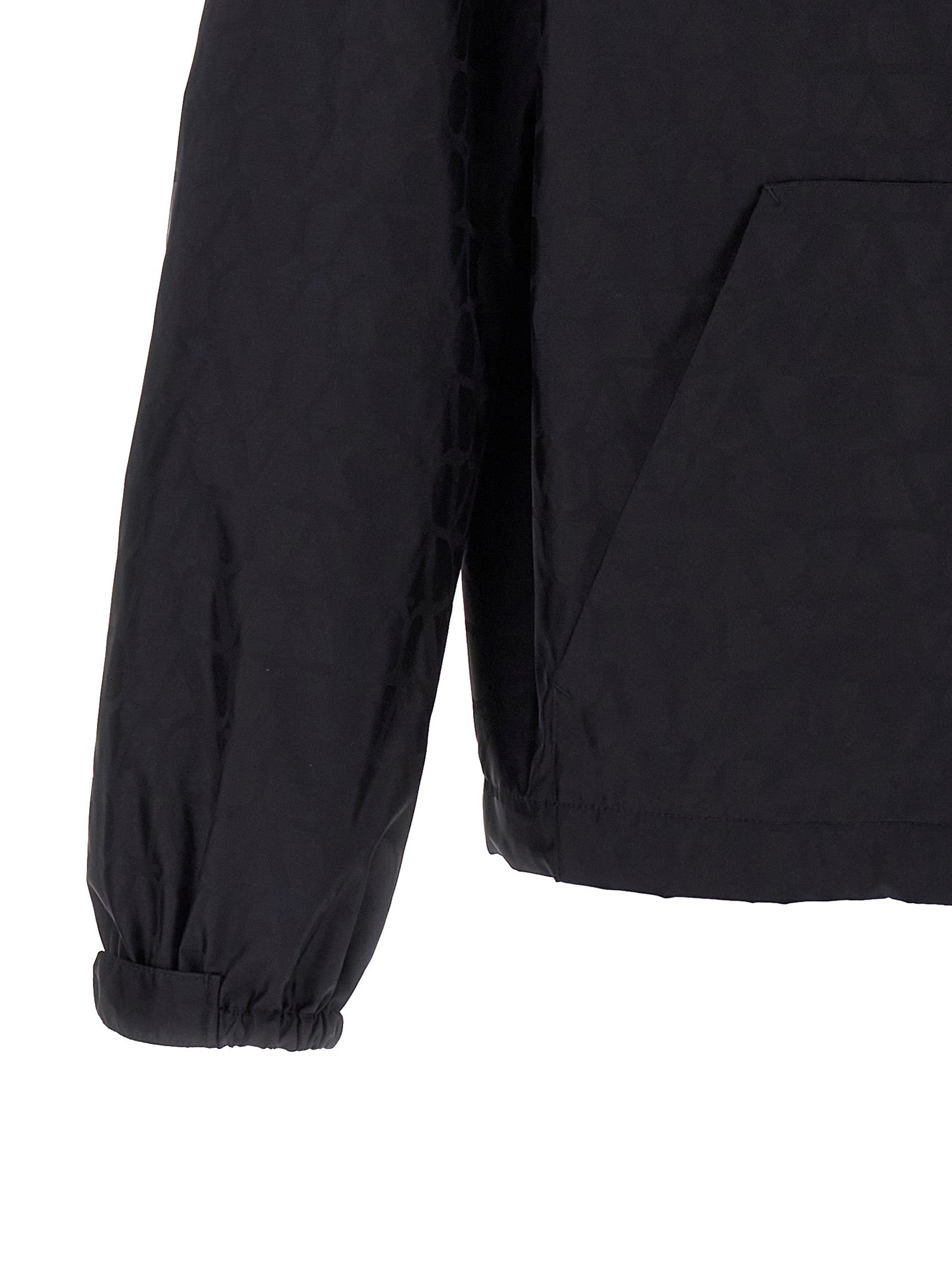 Blaue Shell-Jacke aus Polyamid