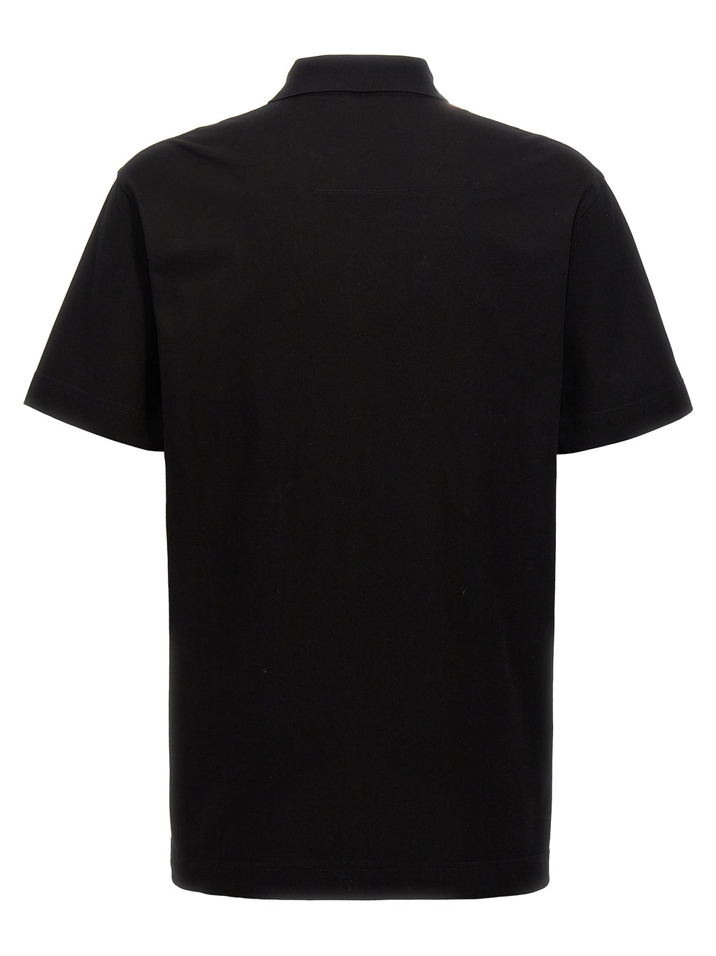 Schwarzes Baumwoll-Poloshirt