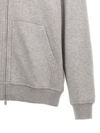 Grauer Baumwollpullover