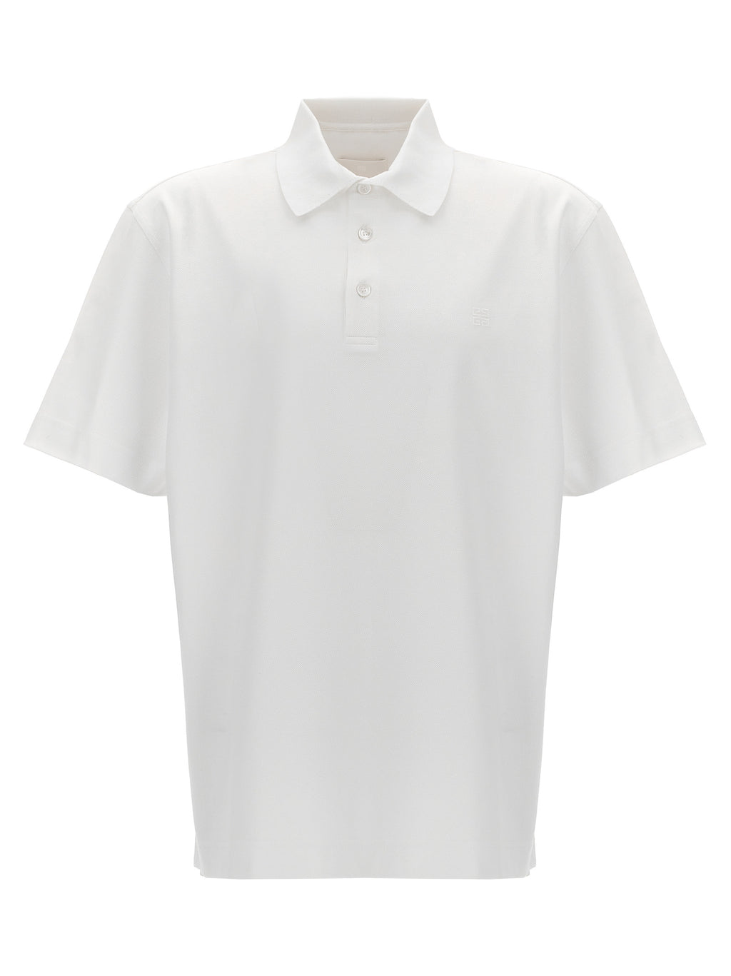 Weißes Poloshirt aus Baumwolle
