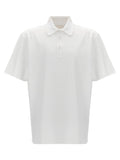 Weißes Poloshirt aus Baumwolle