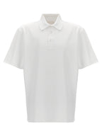 Weißes Poloshirt aus Baumwolle