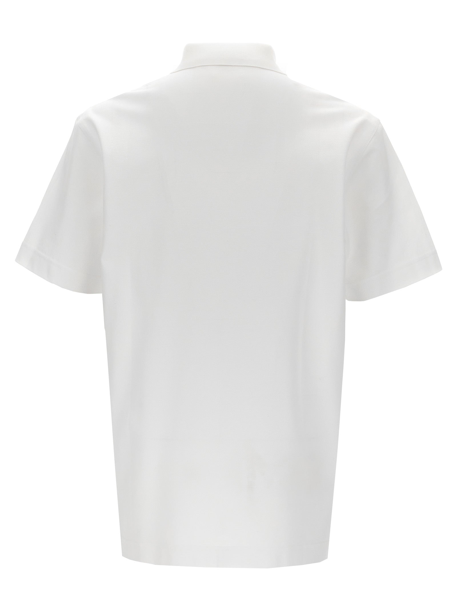 Weißes Poloshirt aus Baumwolle