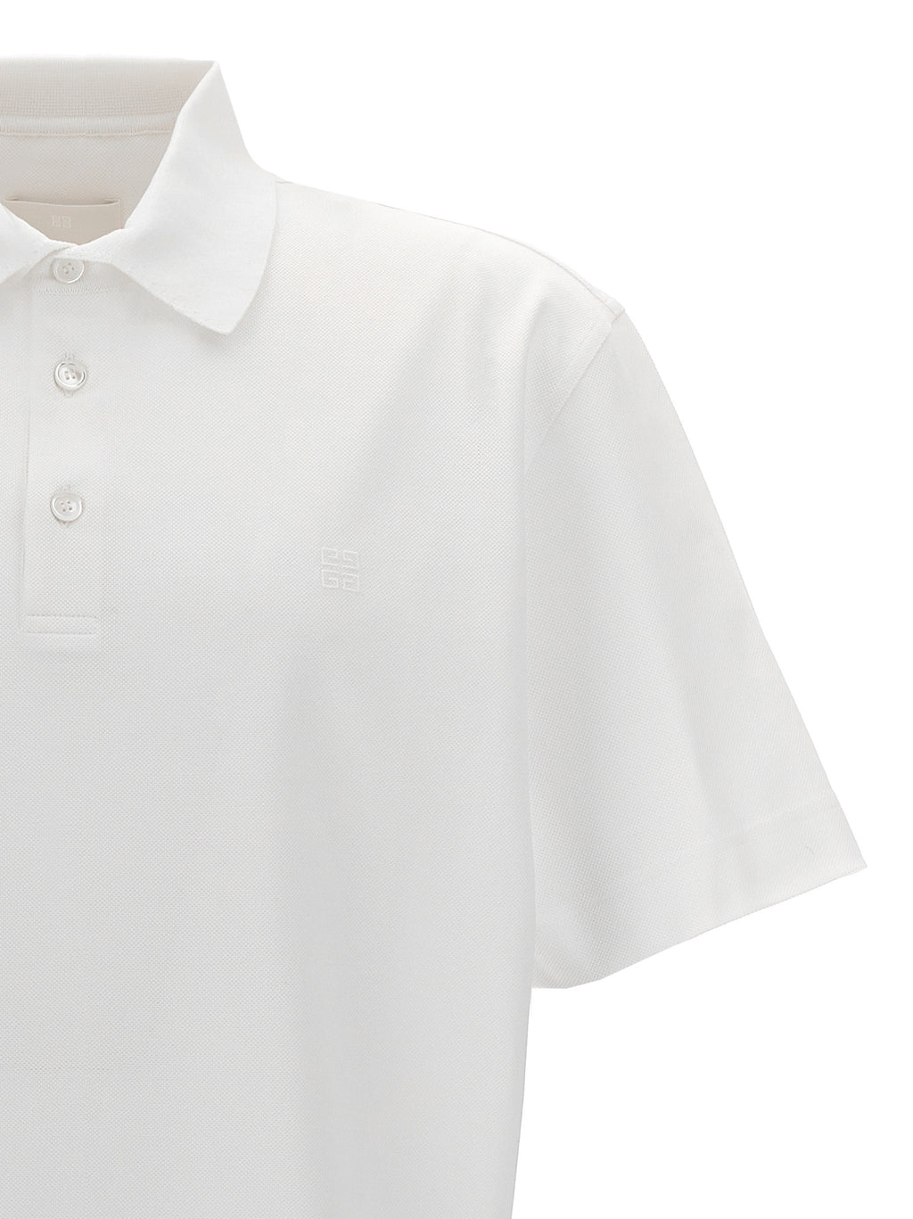Weißes Poloshirt aus Baumwolle