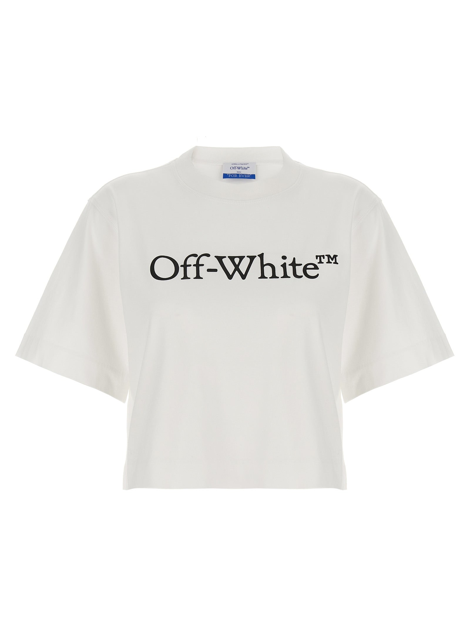 Weißes Baumwoll-T-Shirt