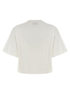 Weißes Baumwoll-T-Shirt