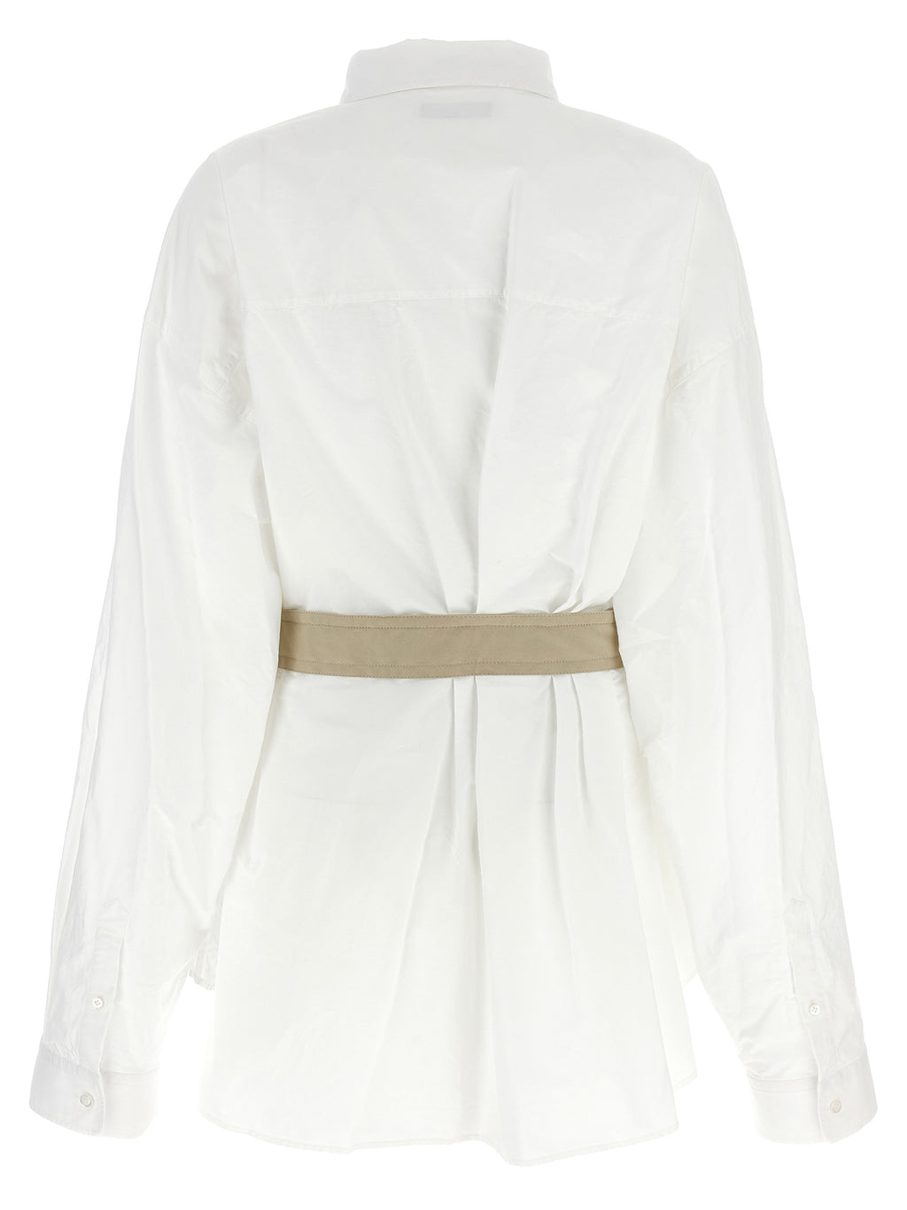 Weiße Baumwollbluse