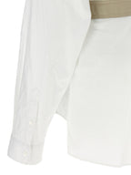 Weiße Baumwollbluse