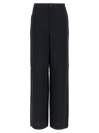 Schwarze Freizeithose aus Acetat
