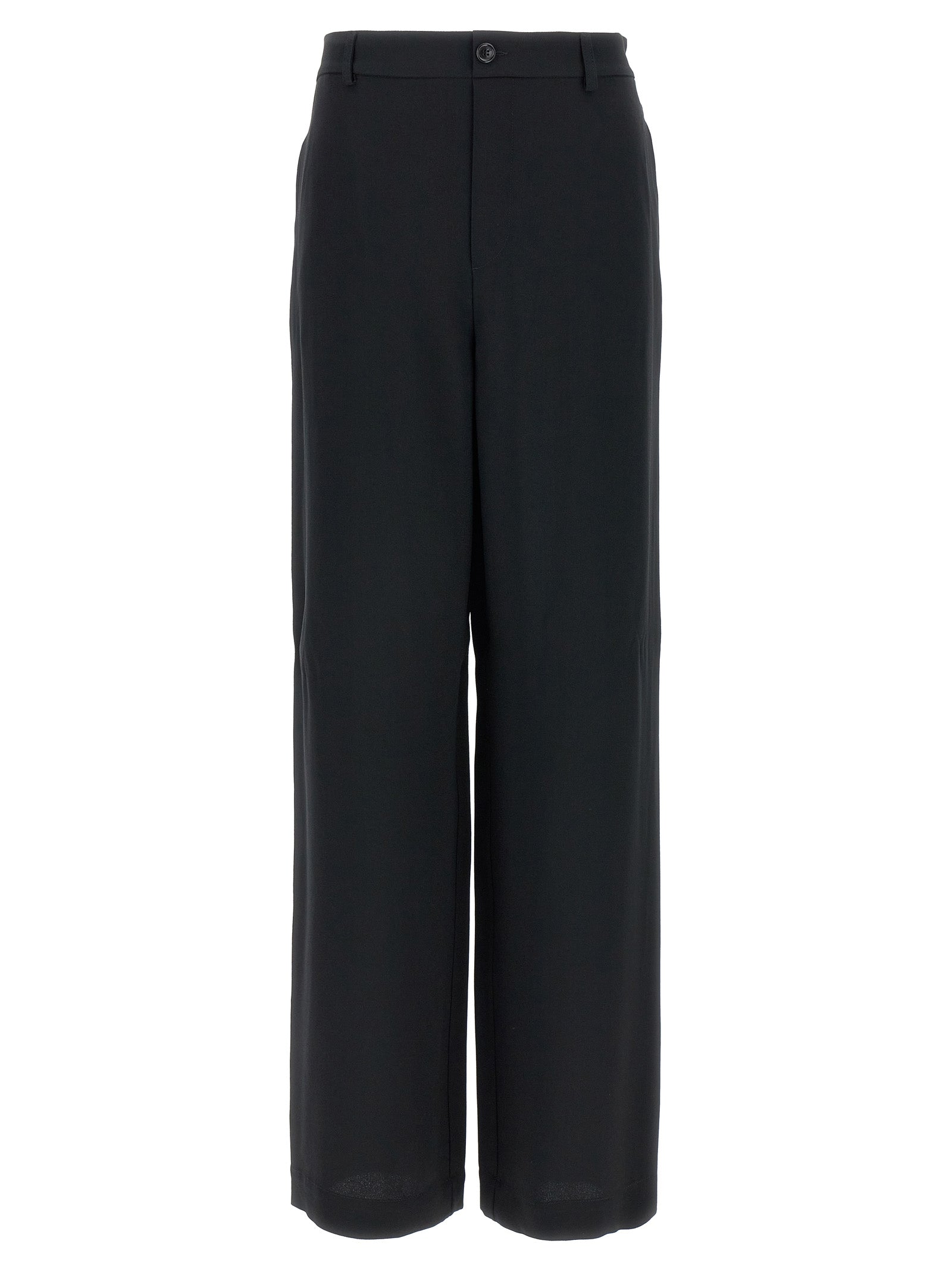 Schwarze Freizeithose aus Acetat