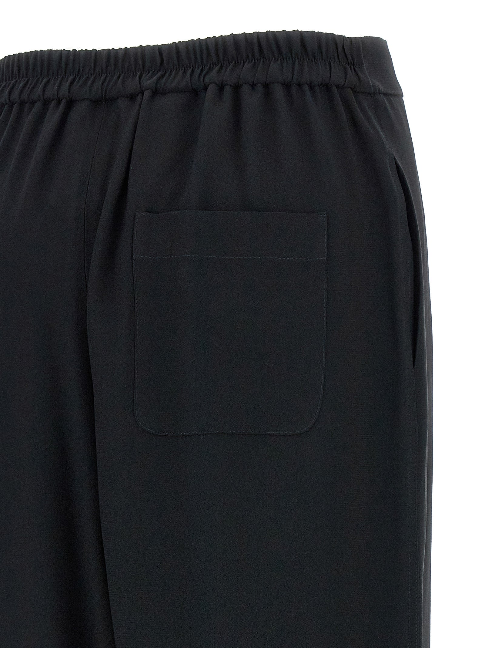 Schwarze Freizeithose aus Acetat
