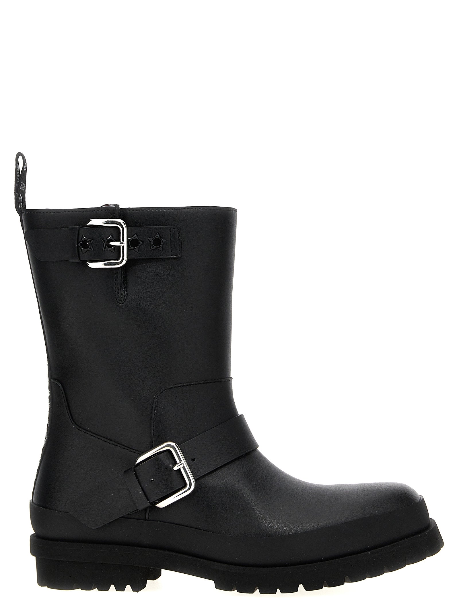 Schwarze Ankle Boots aus Polyester