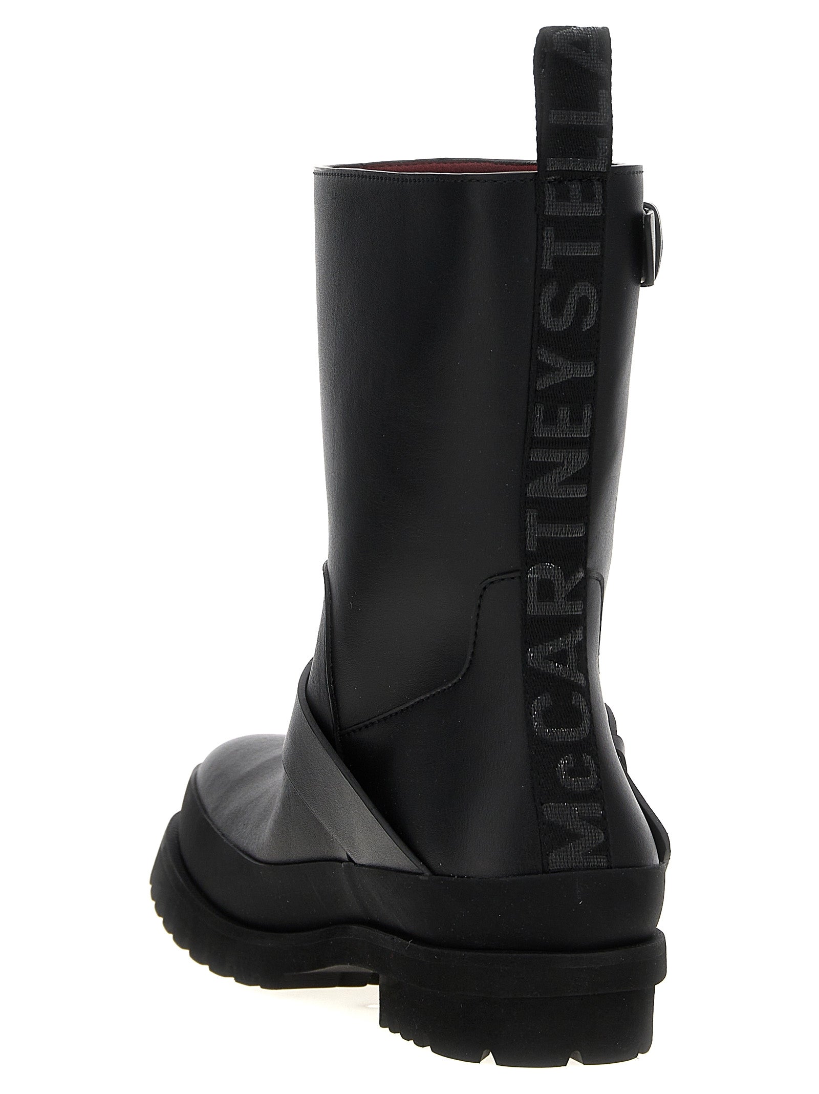 Schwarze Ankle Boots aus Polyester