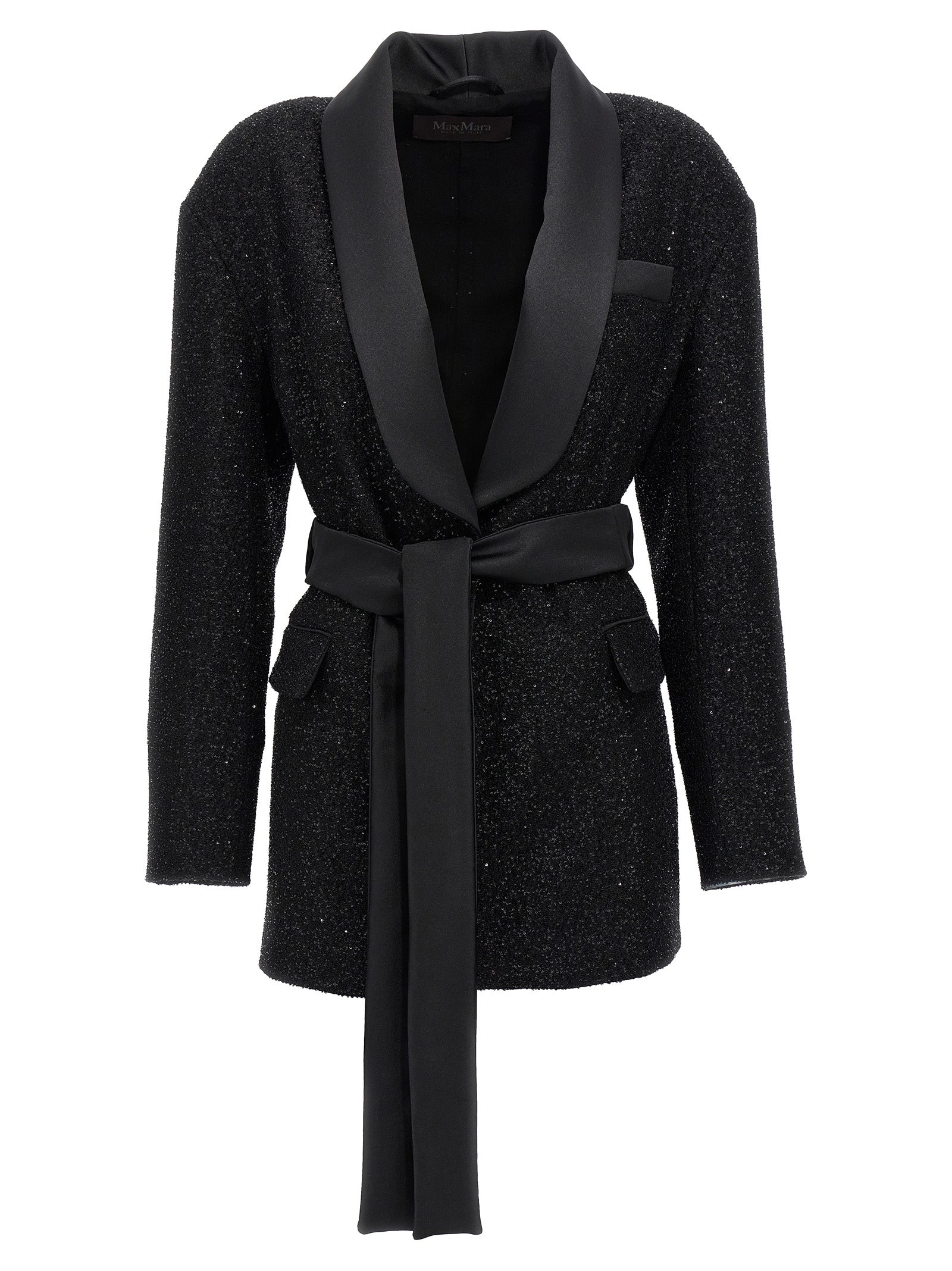 Schwarzer Blazer aus Viskose