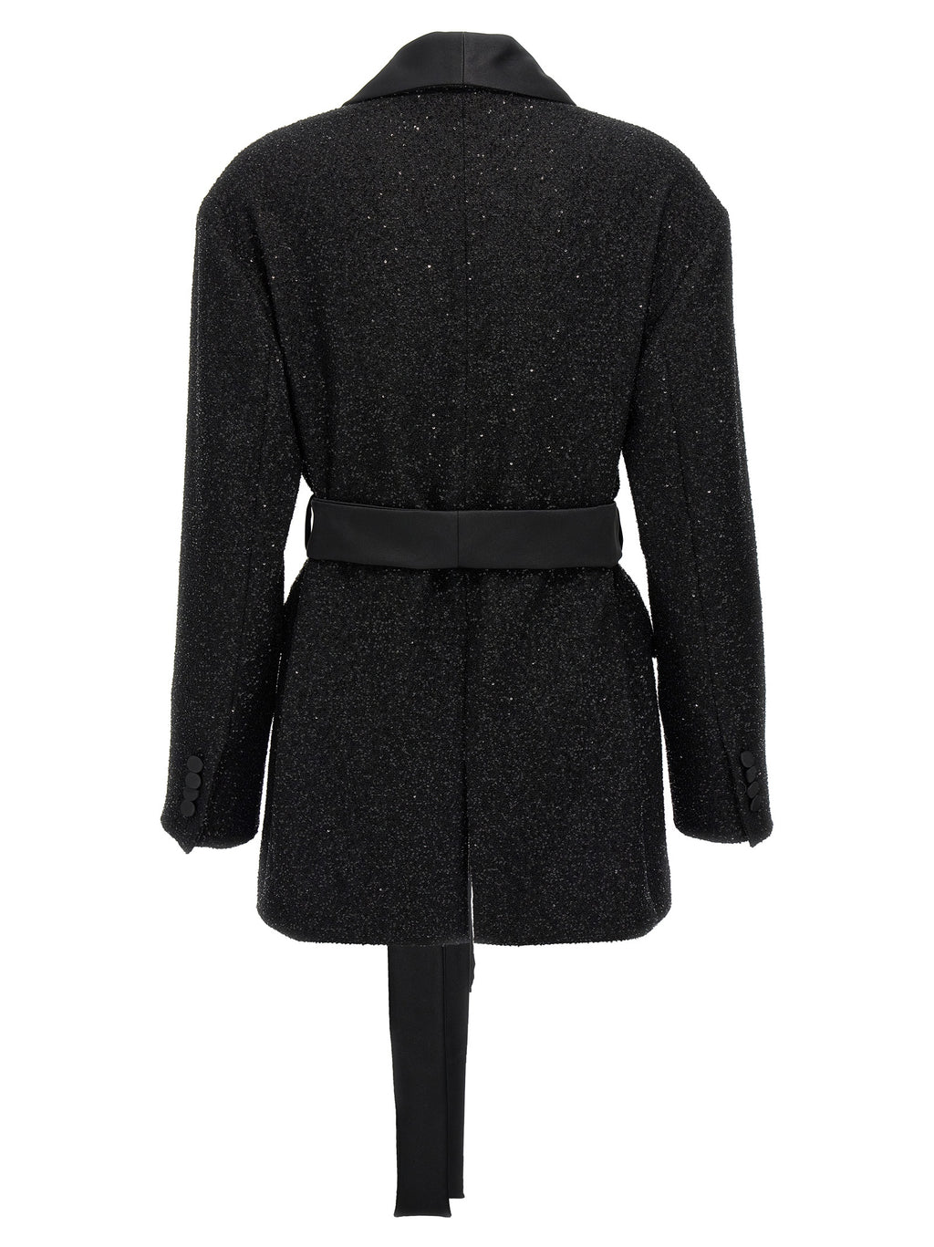 Schwarzer Blazer aus Viskose