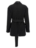 Schwarzer Blazer aus Viskose