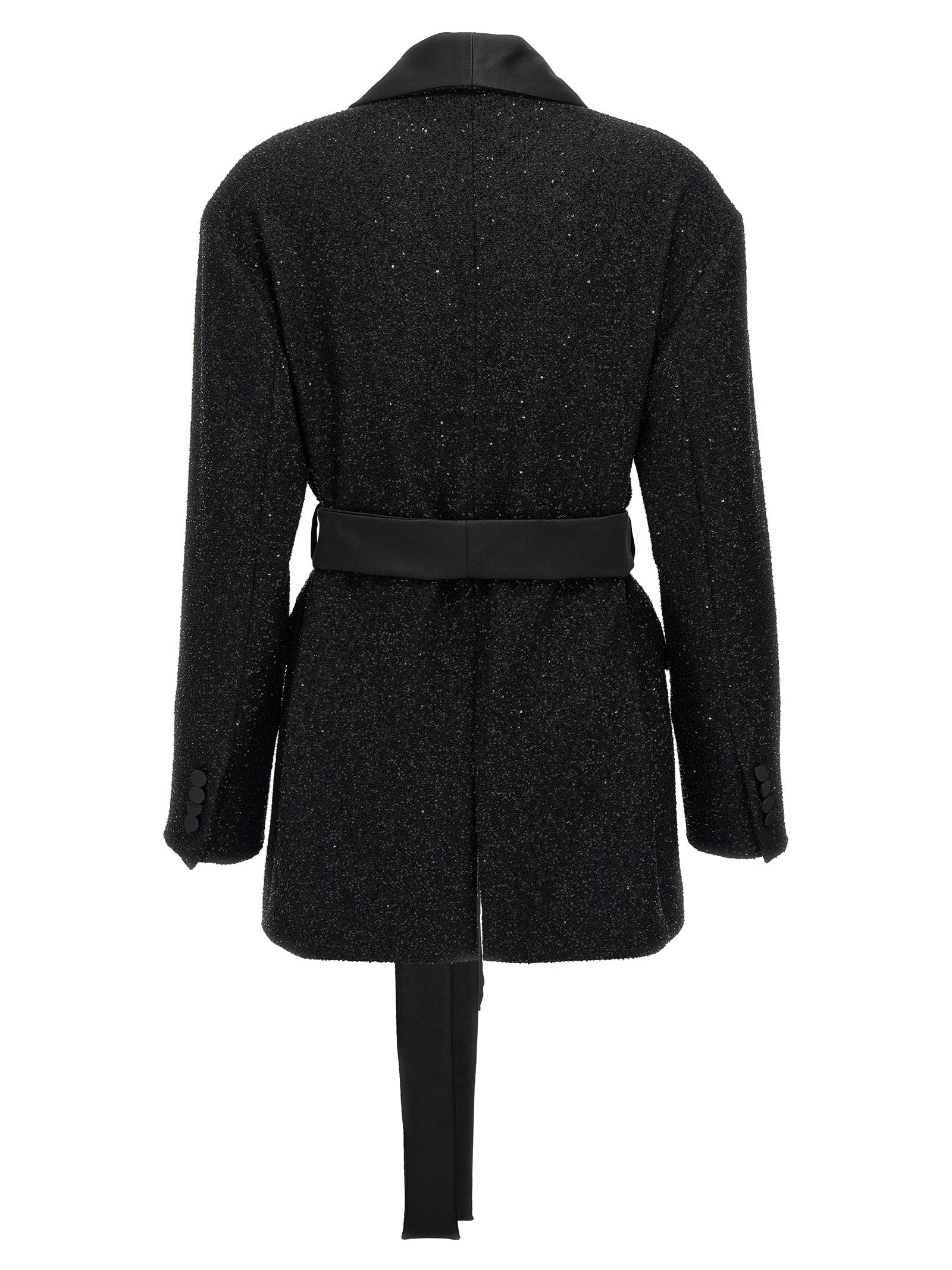 Schwarzer Blazer aus Viskose