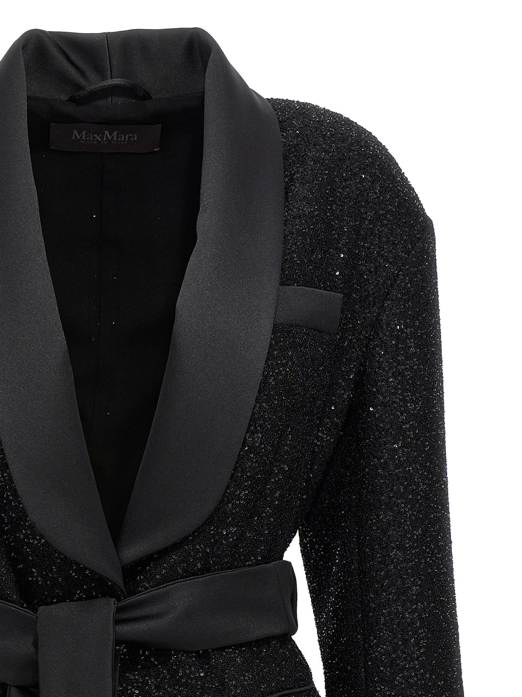Schwarzer Blazer aus Viskose