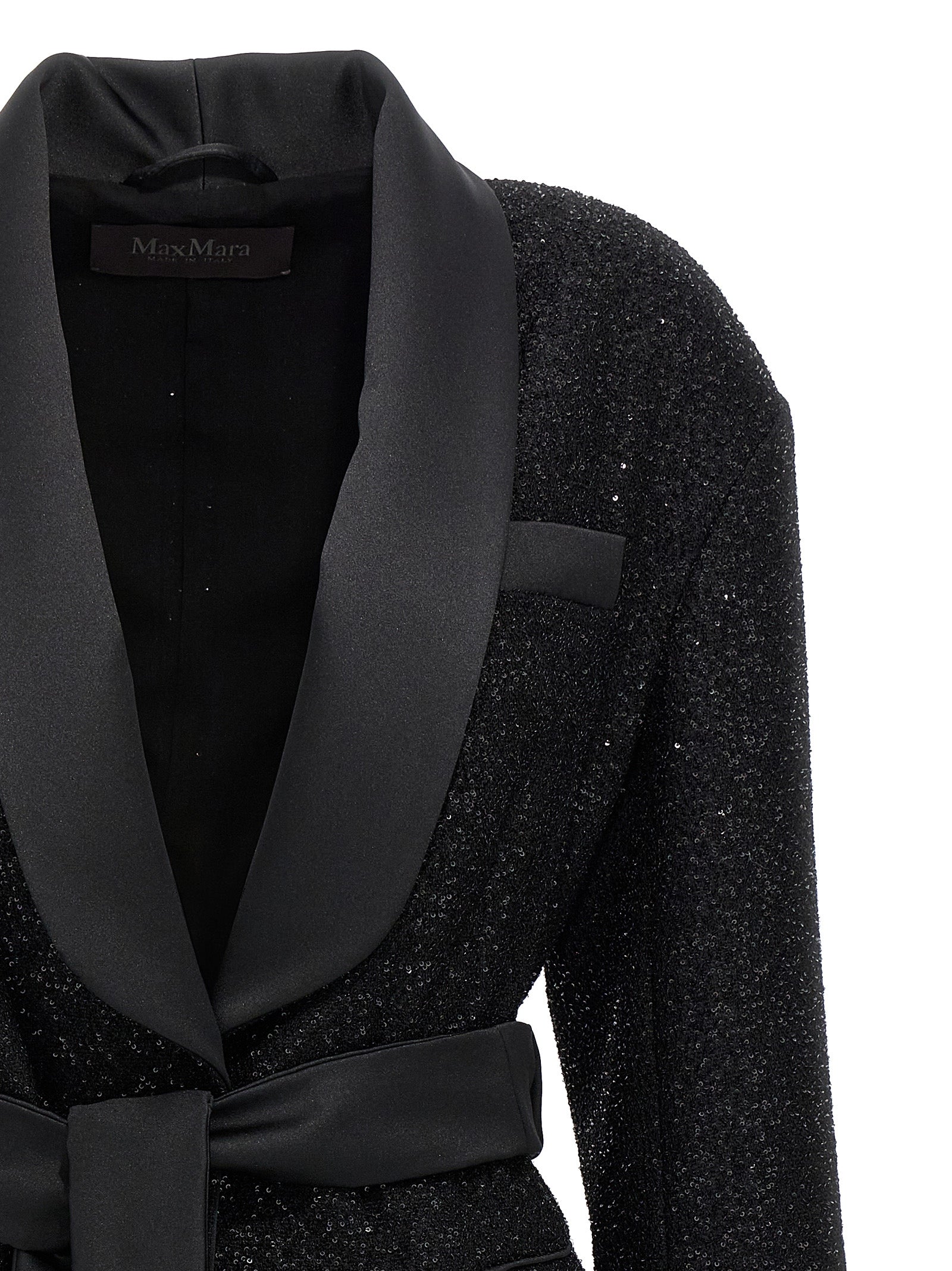 Schwarzer Blazer aus Viskose