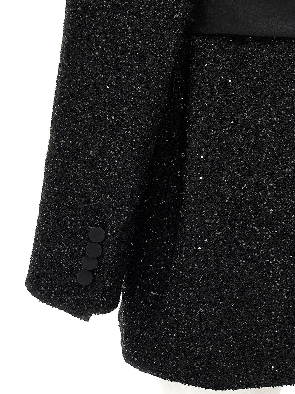 Schwarzer Blazer aus Viskose