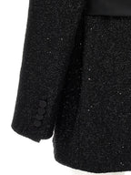 Schwarzer Blazer aus Viskose