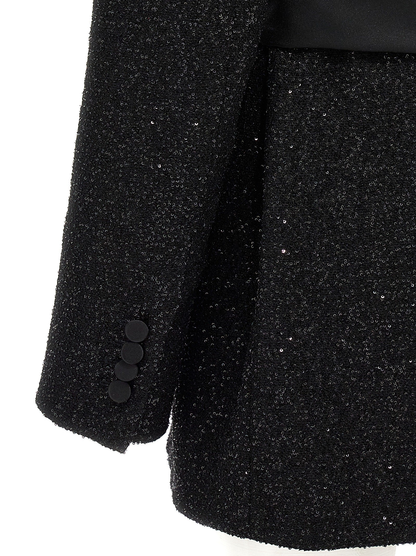 Schwarzer Blazer aus Viskose