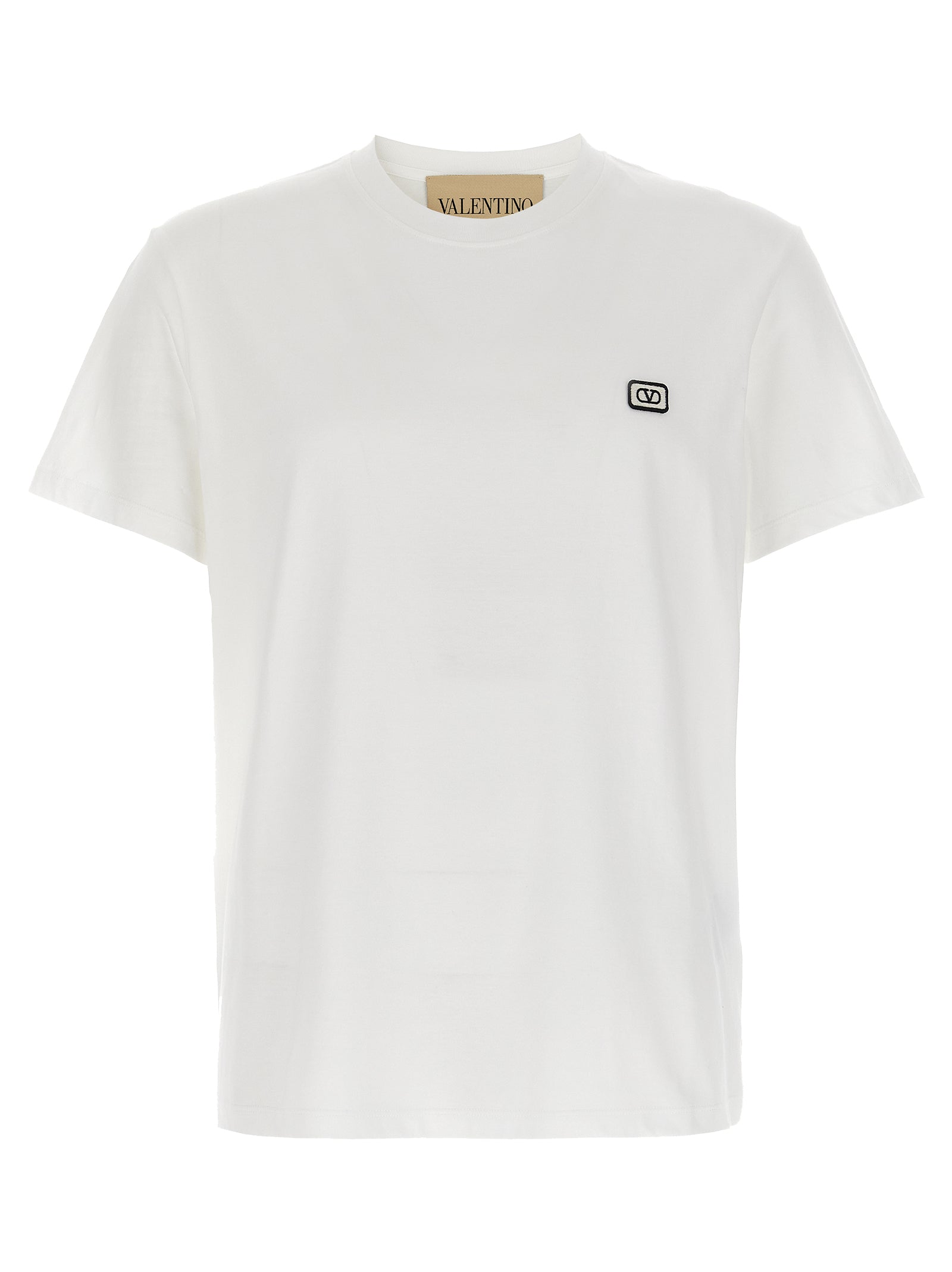 Weißes Baumwoll-T-Shirt