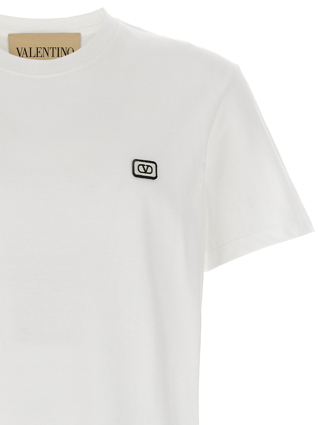 Weißes Baumwoll-T-Shirt
