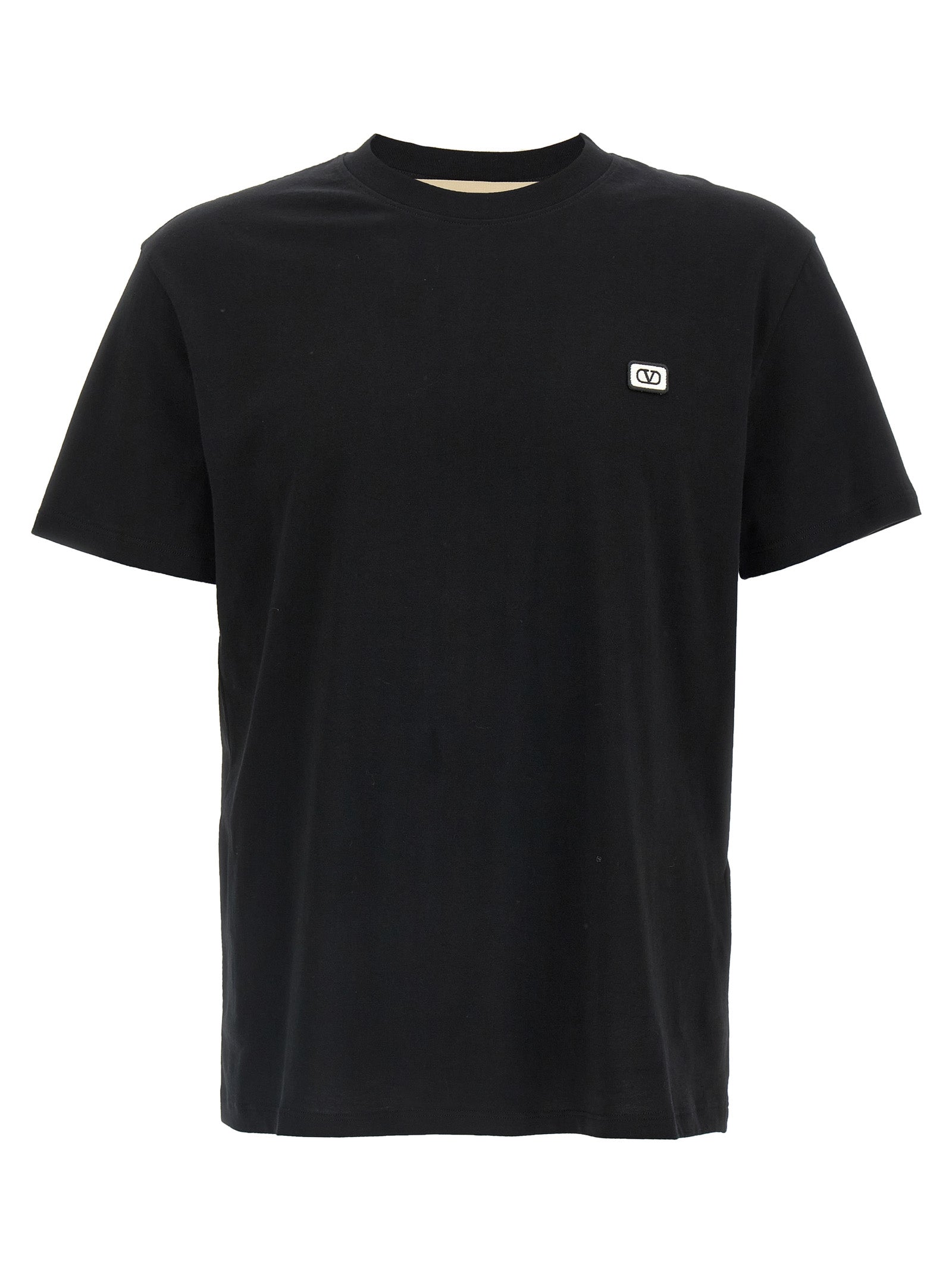 Schwarzes Baumwoll-T-Shirt Valentino Garavani