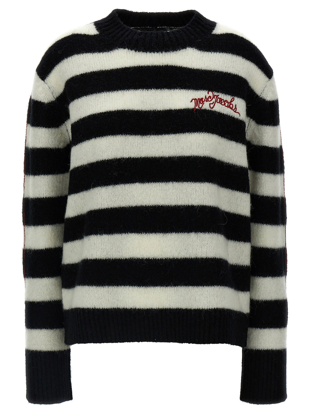 Zweifarbige Wollstrickjacke