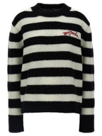 Zweifarbige Wollstrickjacke