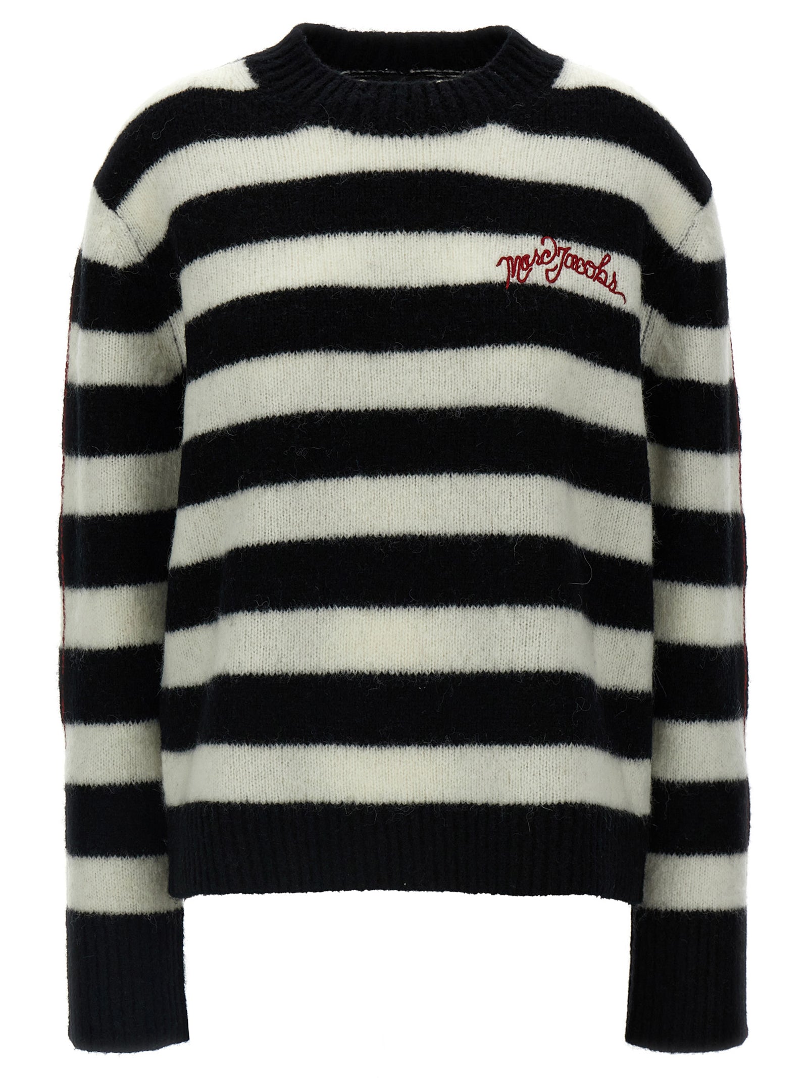 Zweifarbige Wollstrickjacke